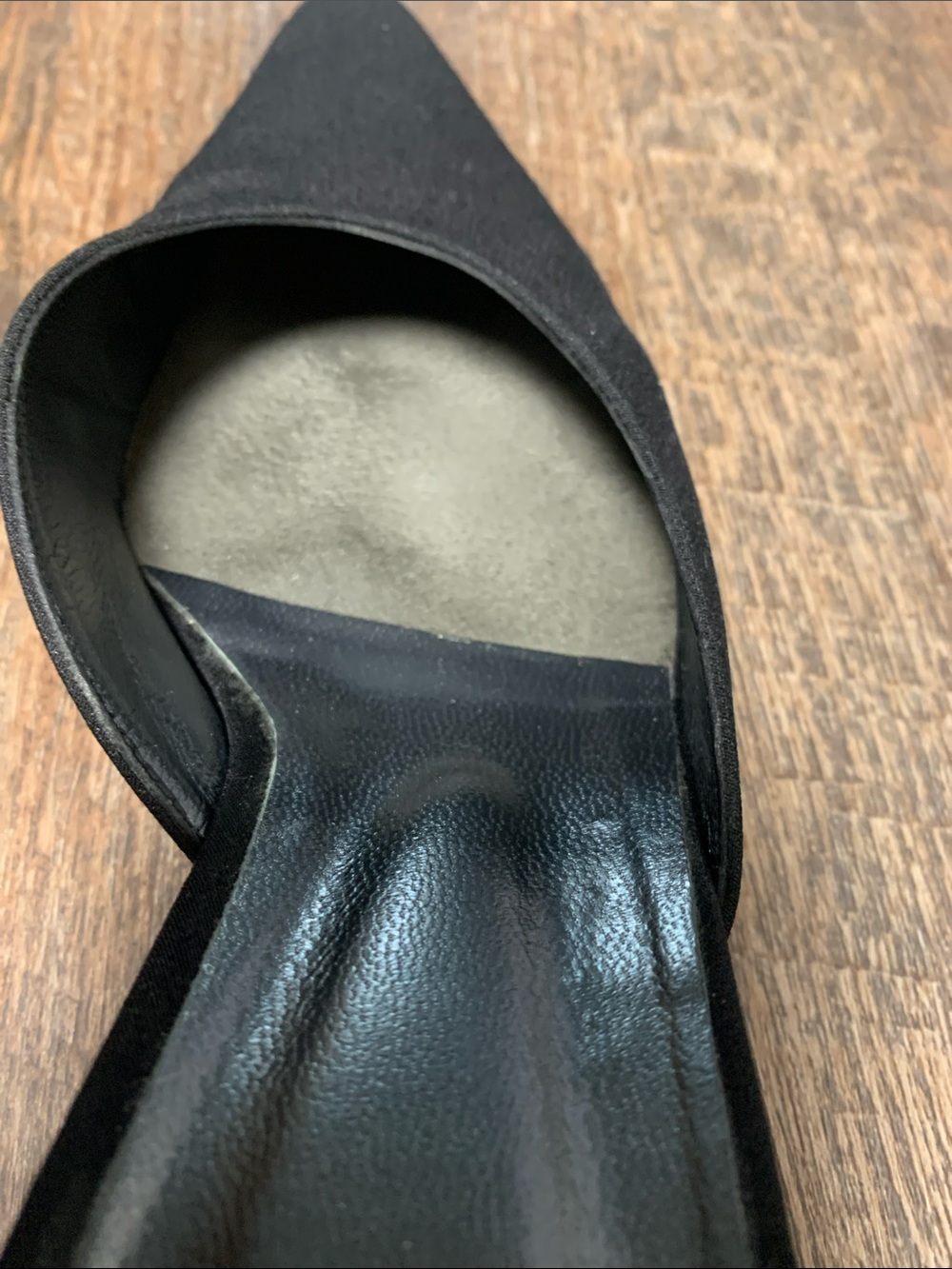 Stuart Weitzman Shooter Black Pointed Toe Slip-On Mules size 8.5 - Picture 8 of 12